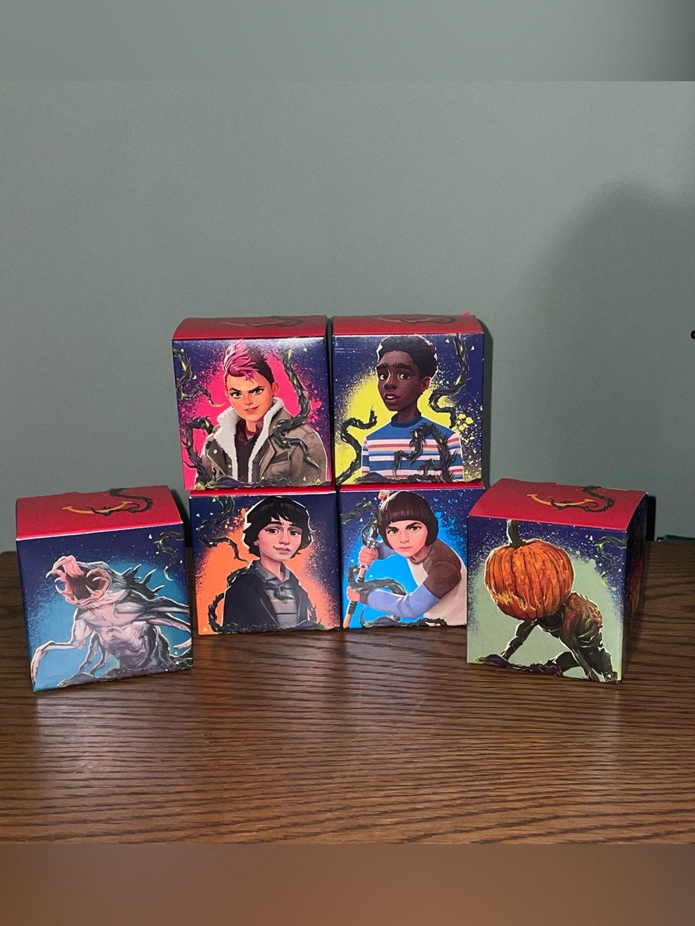 6 NIB Stranger Things Happy Meal Toys Lot